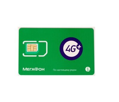 SIM2M "Мегафон" Зелёный максимум 1300р аб/пл. 3G/4G 500Гб. Баланс 0р