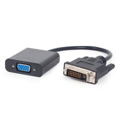 Переходник DVI 24+1(M)-VGA(F) длина кабеля 0,2м черный